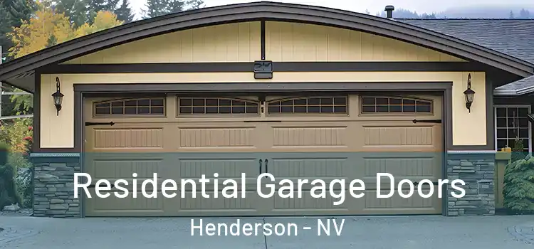  Residential Garage Doors Henderson - NV
